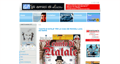 Desktop Screenshot of amicidiluca.it