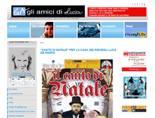 Tablet Screenshot of amicidiluca.it